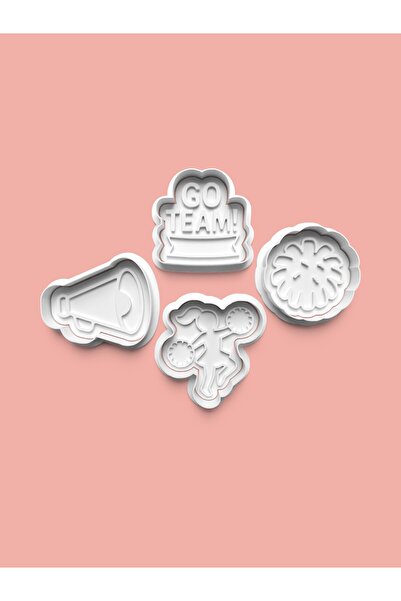 AKTASTORE قالب كوكيز أميجو وقالب عجينة السكر، مجموعة من 4 قطع 0851-set