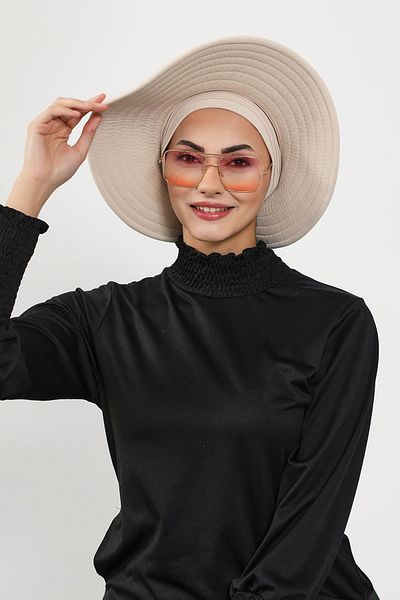 Aisha's Design 4-Piece Swimming Cap, Visor and Hat Set Hijab (Sea, Pool) Swimming Cap, St-2Sn