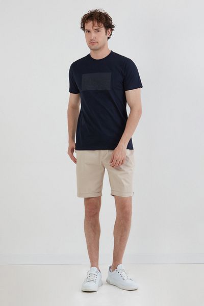 Fulla Moda Σορτς με διπλό πόδι με ελαστική μέση και δεμένη τσέπη