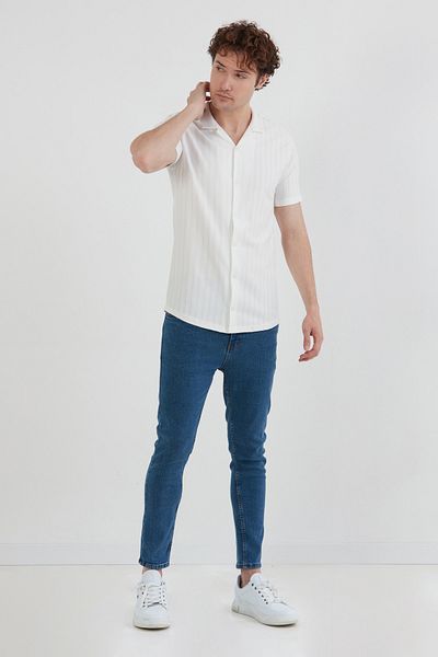 Fulla Moda Βασικό ριγέ πουκάμισο