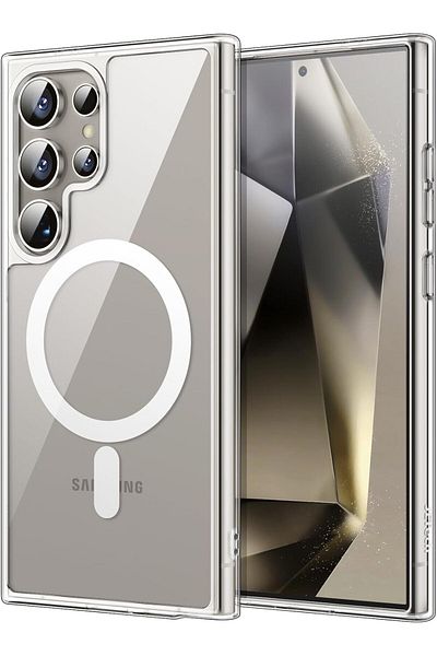 Generic Magnetic Case for SAMSUNG GALAXY S22 ULTRA – MagSafe, Shockproof, Clear Anti-Scratch Bumper Cover