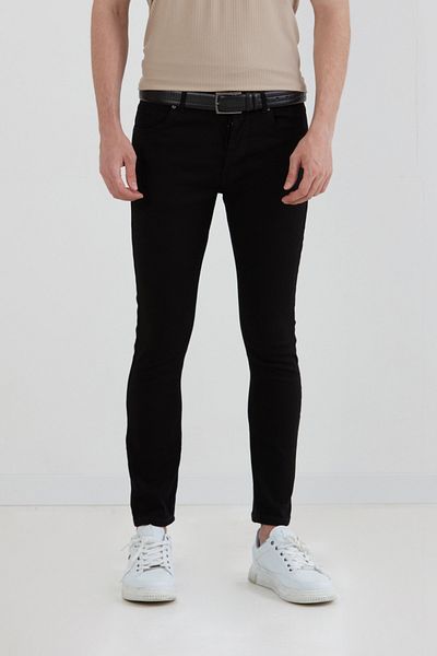 Fulla Moda Ίσιο τζιν παντελόνι με φερμουάρ