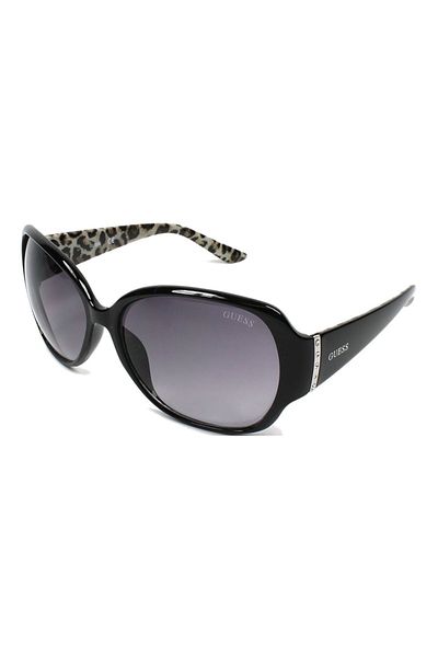 Guess , Oval sunglasses decorated with crystals, Black, 60-17-135 Standard