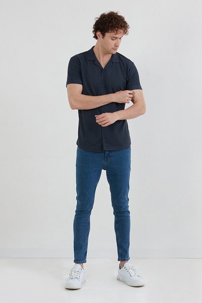 Fulla Moda Βασικό Τρικo Ραμμένο Πουκάμισο