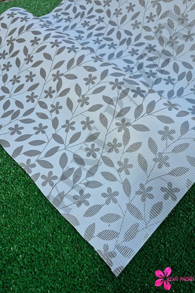 Kent Pazarı Non-Slip Shelf Cover 50X500 Cm-Leaf Pattern |   Non-Slip Cover for Inside Cabinet, Drawer, Refrigerator and Showcase