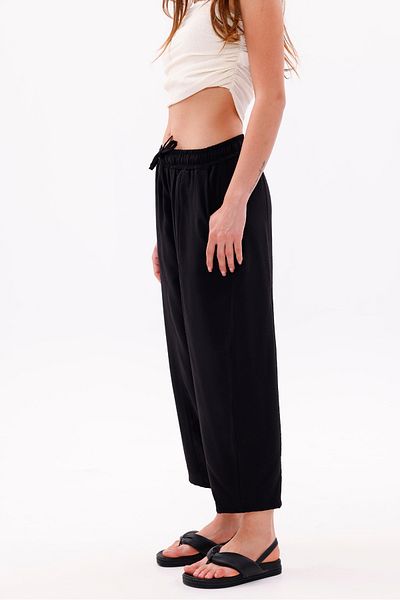 GENIUS STORE Women's Baggy Pants with Pockets Ayrobin Baggy Trousers Adjustable Elastic Waist Trousers Women'S-Baggy