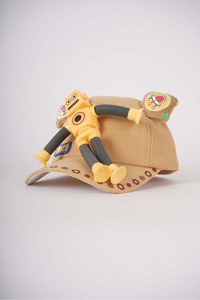 MİNİKO KİDS Kitty Girl Boy Lighted Hat with Spaceable Toy