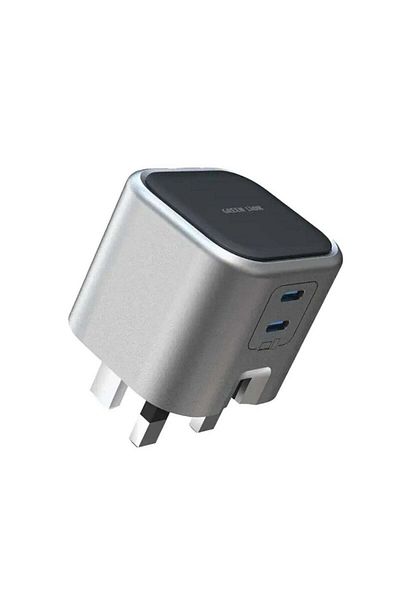 Green Lion GaN Adapter 45W Power Delivery with Dual USB-C Ports, Fast Charge, Multiple Protection, B