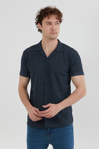 Fulla Moda Βασικό Τρικo Ραμμένο Πουκάμισο