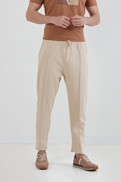 Fulla Moda Beli Lastikli Çimalı Jogger Pantolon