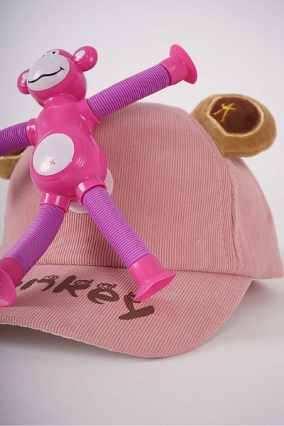 MİNİKO KİDS Kitty Girl Boy Lighted Hat with Spaceable Toy