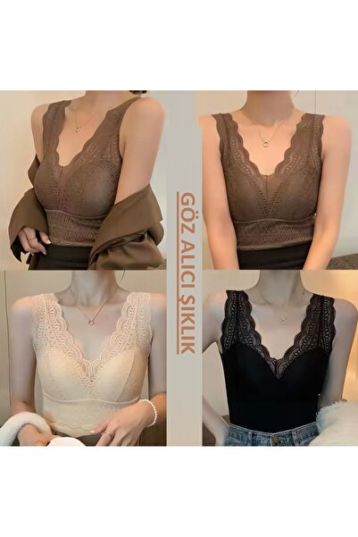 UMT Underwear Dikişsiz Nefes Alan Yumuşak Kışlık Doku Lazer Body Ve Sütyen Bir Arada Içlik 1 Beden Büyük Alınız