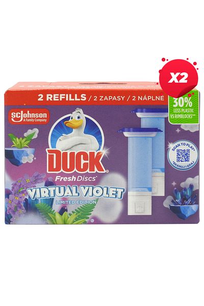 DUCK X2 - DUCK FRESH DISCS RESERVE 2X36ML VIRTUAL VIOLET