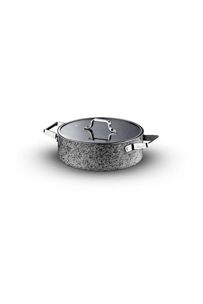 Brioni Stone-Age Anti-Scratch Fireproof Non-Stick Induction 22 cm Oblate Pot