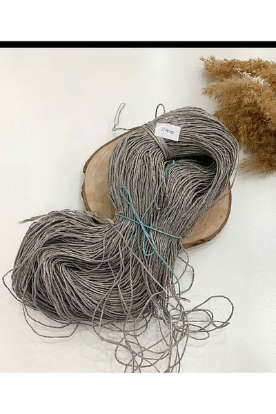 Selen Paper Rope 290 Gr Gray Hand Knitting