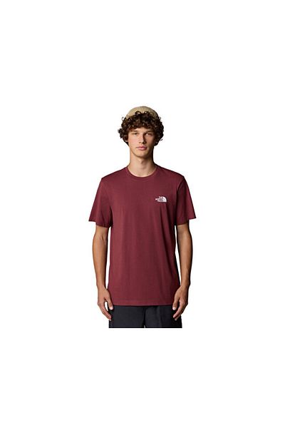 THE NORTH FACE M Ss Simple Dome Tee Men's Outdoor T-Shirt Nf0A87Ng0Vo1 Red