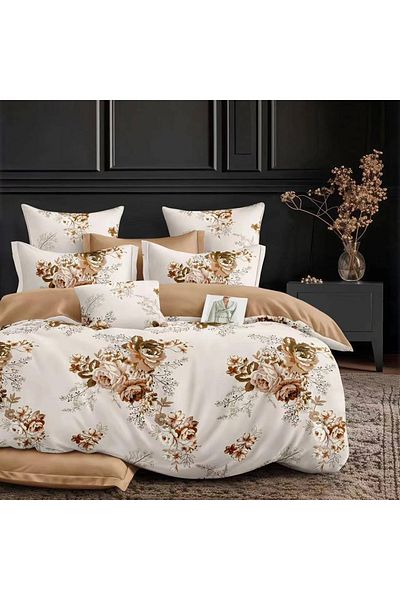 Five Store Super double bed linen, Elin, mercerized cotton, multicolor, 4 pieces