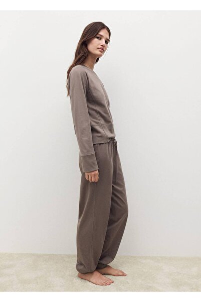 MANGO Woman Karbonize pamuklu jogger pantolon