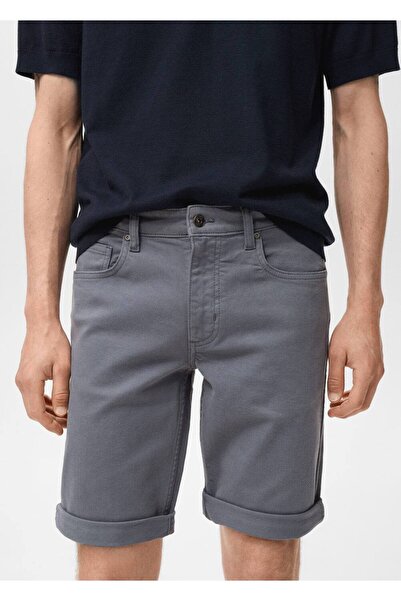 MANGO Man Slim fit kot bermuda şort