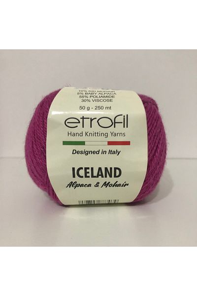 Etrofil Iceland Hand Knitting Rope 06093 Alpaca & Mohair / Fuchsia