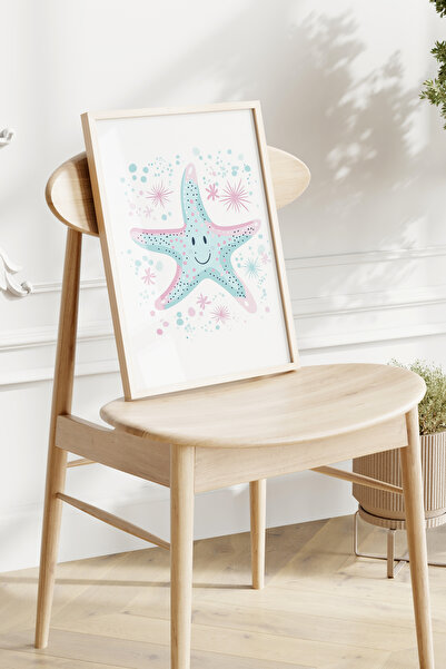 Home 3'lü Küçük Deniz Kızı ve Arkadaşları, Çocuk Odası Dekoru, Genç Odası Dekoru, Çerçvesiz