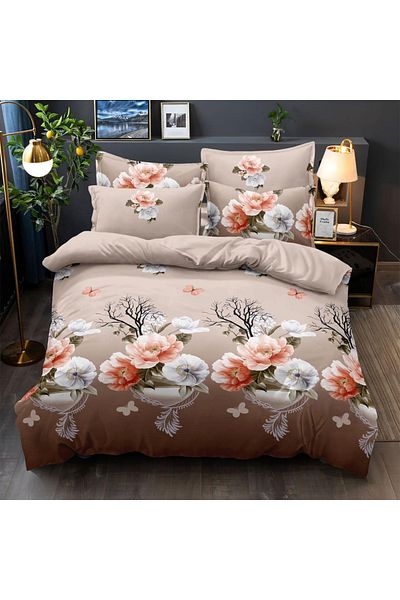 Five Store Super double bed linen, Belfast, mercerized cotton, multicolor, 4 pieces