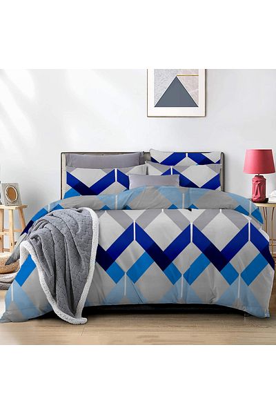 Five Store Super double bed linen, Limerick, mercerized cotton, multicolor, 4 pieces