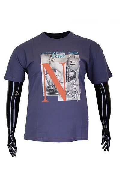 POLOPEPE Men's Plus Size T-Shirt 1801 Smoked-Smoked - 7XL
