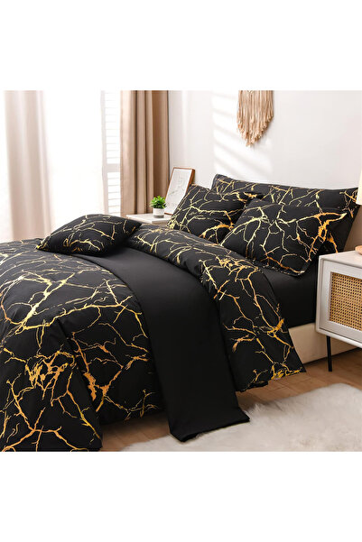 Five Store Super double bed linen, Torvald, mercerized cotton, multicolor, 4 pieces