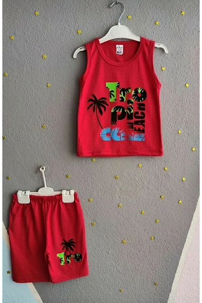 Selen Printed Boy Two Sets