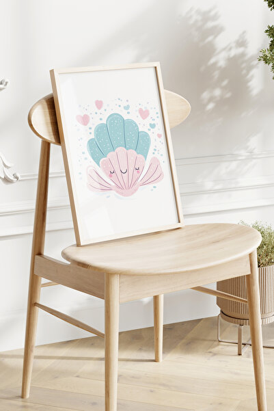 Home 3'lü Küçük Deniz Kızı ve Arkadaşları, Çocuk Odası Dekoru, Genç Odası Dekoru, Çerçvesiz