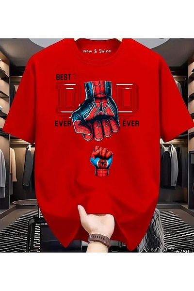 New Shine 1 T-Shirt Is a Gift for Purchases of 6 or More in the Cart - Best Dad Ever Printed Oversize T-Shirt