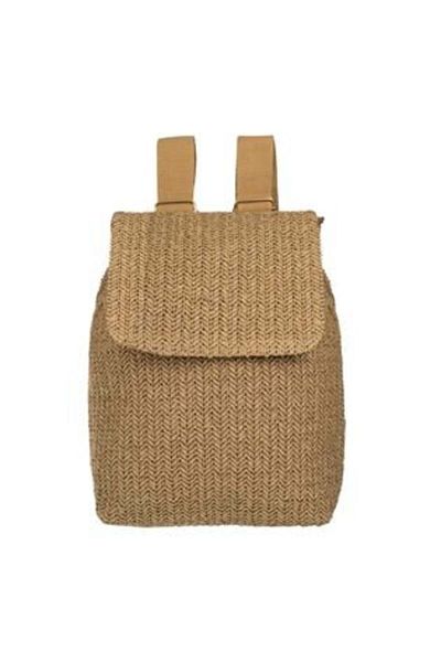 OEM Rucsac din paie naturală pentru femei 26 x 10 x 31 cm