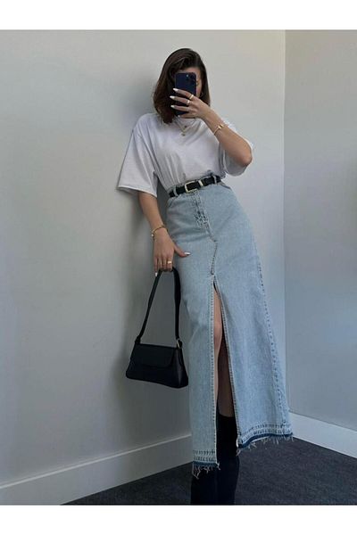 DENİKK TENDINȚĂ FUSTĂ JEAN DENIM DESIGN SPECIAL