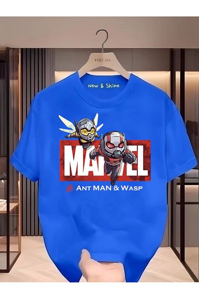 New Shine Tricou supradimensionat cu imprimeu Supererou Ant Man și Wasp