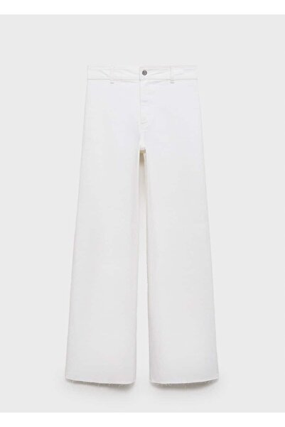 MANGO Woman Catherin yüksek belli culotte jean pantolon