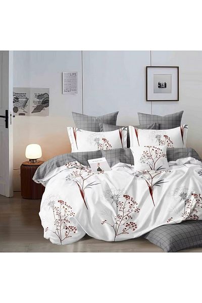 Five Store Single bed linen, Melker, mercerized cotton, multicolor, 3 pieces