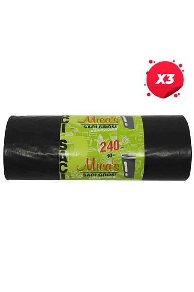 Mica'S X3 - MICAS THICK HOUSEHOLD BAGS LDPE 240L 10PCS