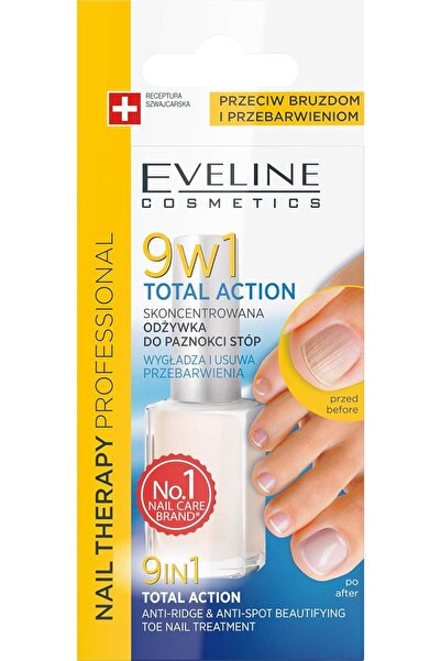 Eveline 9 in 1 Total Action Anti-Ridge & Anti-Spot Toe Nail Therapy
