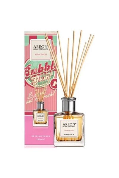 Areon Odorizant camera cu betisoare Areon Home Perfume, 150 ML, Bubble Gum
