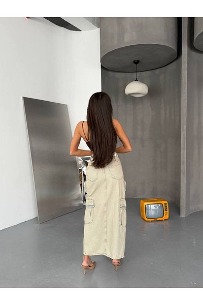 DENİKK Trend Special Design Denim Jean Skirt