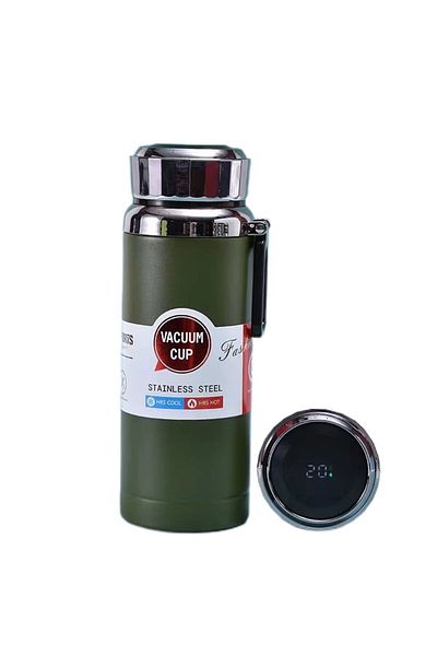 MOOGMAX 600ml Smart Bottle - Keeps hot and cold with a temperature display and a stylish design for travel and work
