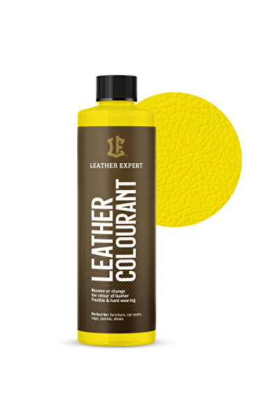 leather expert Vopsea pentru piele, colorant galben pentru piele, 250 ml