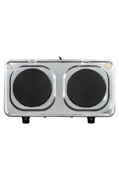 Zass Double electric hob Zass ZHP 08 S, 2000W, 2x cast iron disc Ø 185 mm, adjustable thermostat