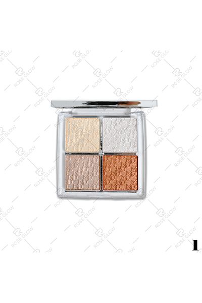 MAYDREAM Prismatic Quad Highlighter Palette | Multi-Dimensional Shimmer Quad Highlighter Palette