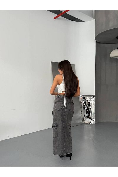 DENİKK Trend Special Design Denim Jean Skirt
