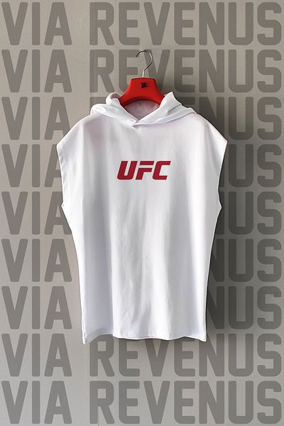 Vordevia Front Back Printed Hooded Zero Sleeve Sports Tshirt and Special Sports Shorts Set