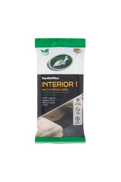 Turtle Wax Șervețele umede pentru curățarea interiorului mașinii, 24 buc.