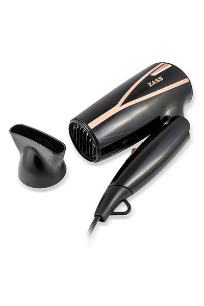 Zass Uscător de păr Zass ZHD 04 de călătorie, 1600 W, două setări de temperatură, mâner pliabil