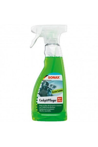 Sonax Soluție de curățare a bordului, verde lămâie, 500 ml, spray Sonax pentru cockpit, efect mat, verde lămâie